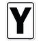 Signmission Sign with Letter Y Heavy-Gauge Aluminum Rust Proof Parking Sign A-1824-22916 - alternate 1